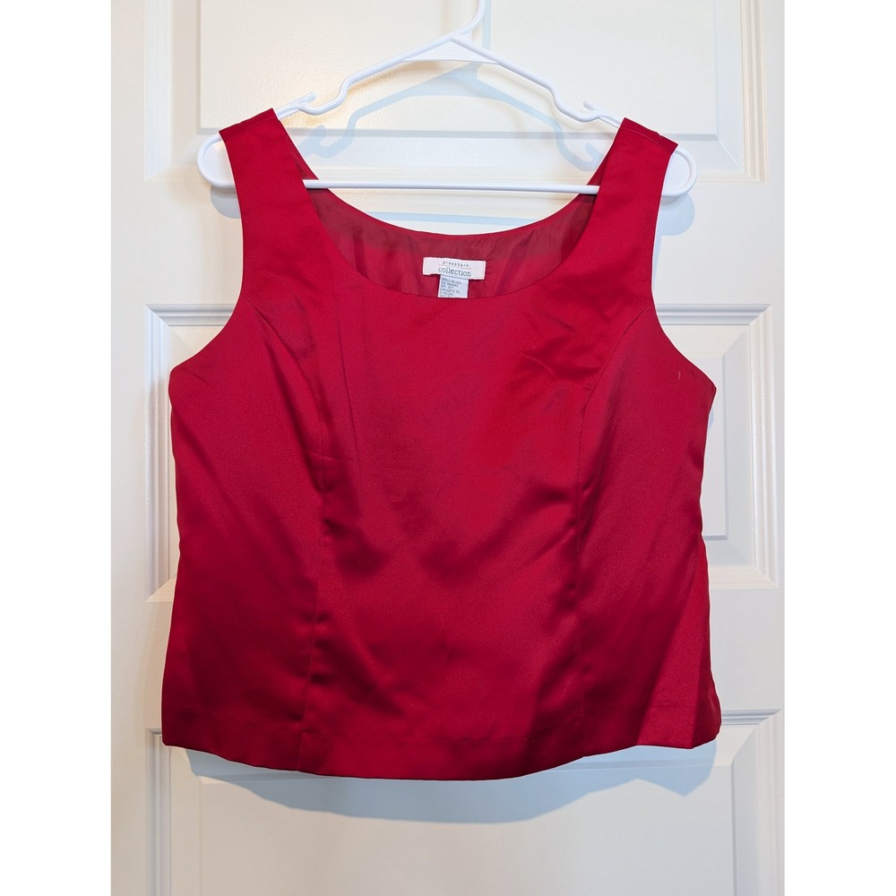 Dressbarn Satin Sleeveless Shell Top